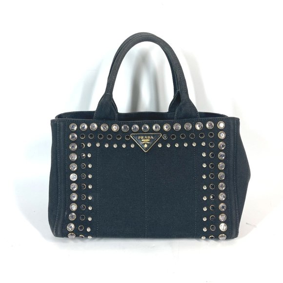 PRADA Black Canvas Shoulder Bag - Picture 1 of 16